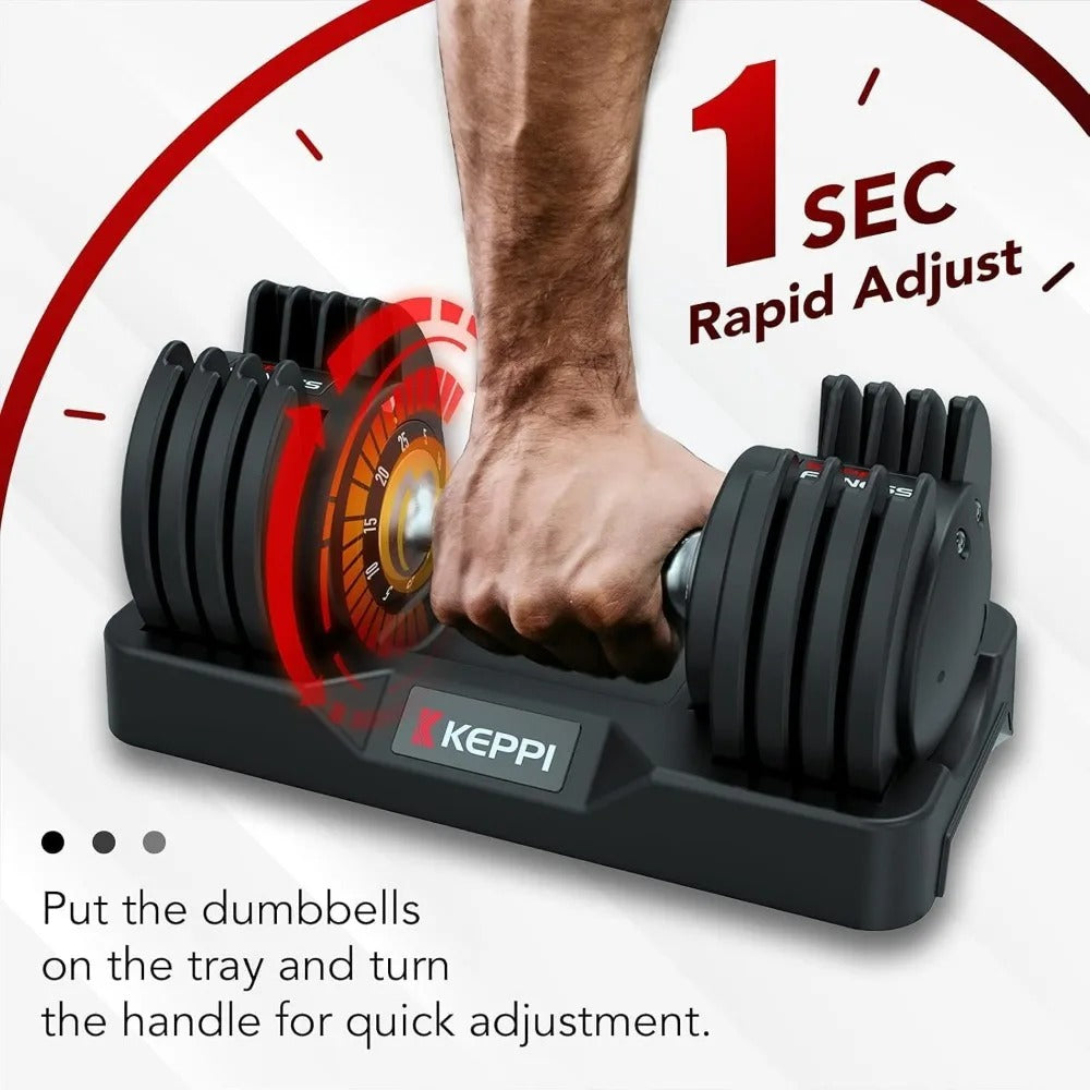 Anti-Slip Adjustable Dumbbell set